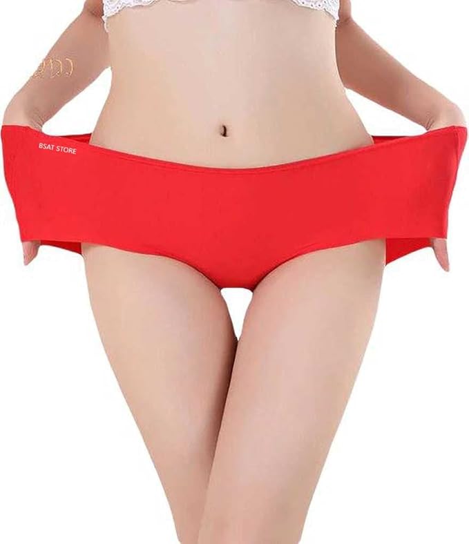 Women's Ice Silk Blend Invisible Lines No Show Hipster Panty (Pack of 3)